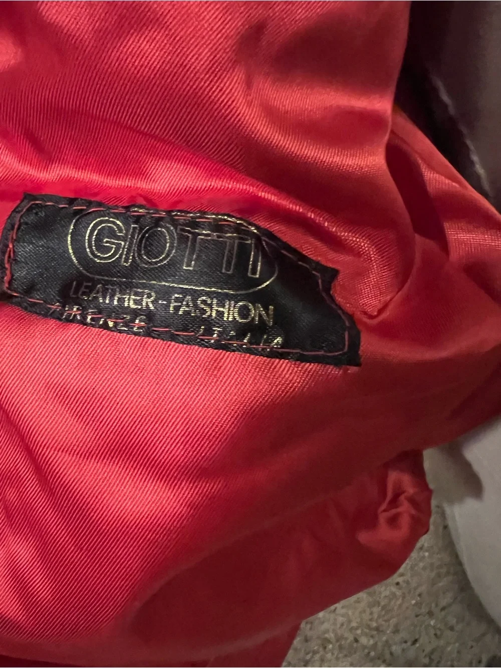 Vintage 1980’s Giotti red leather Michael Jackson Thriller-esque jacket Italy